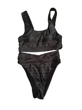 Zyia Active Black Aztec Pipa Bikini Set Size L